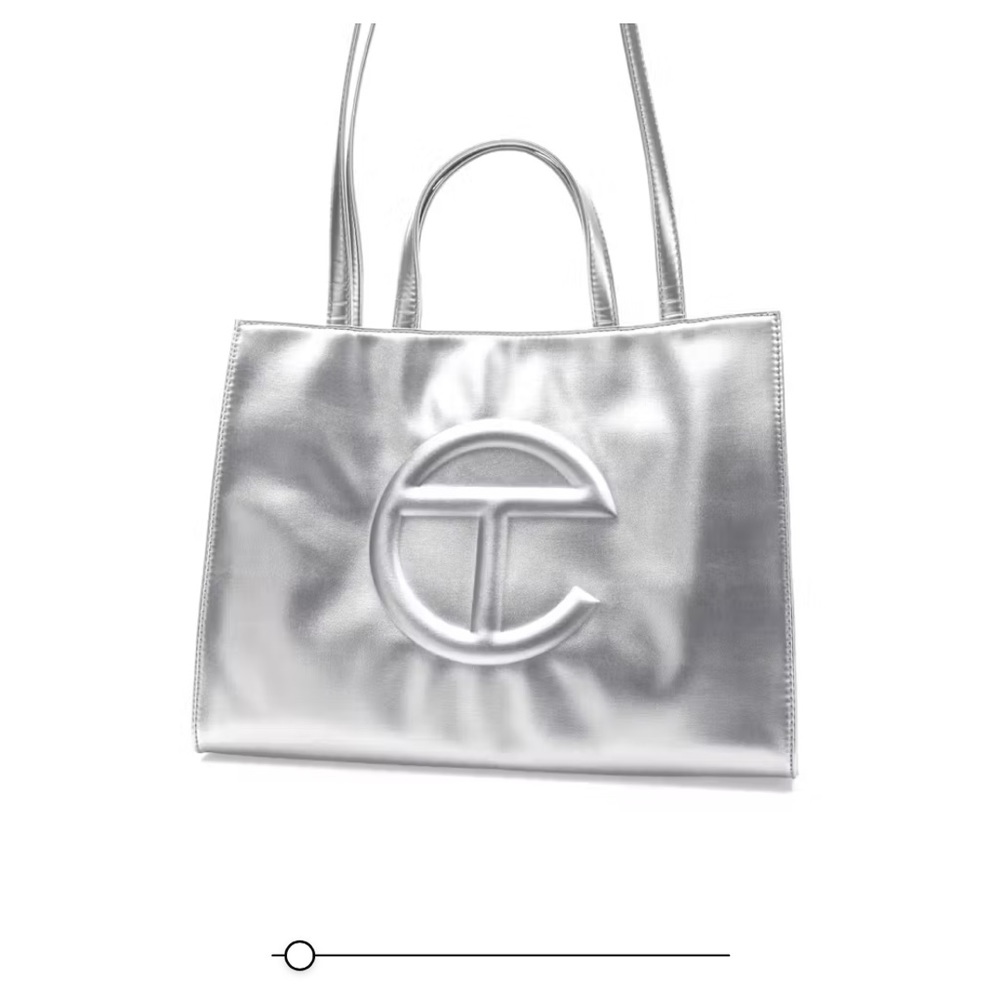 ❌SOLD❌ Telfar Medium Silver Shopping Bag